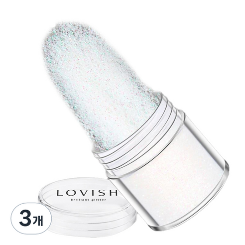 러비쉬 프리미엄 네일 글리터 10g, LVS-027 문나이트, 3개