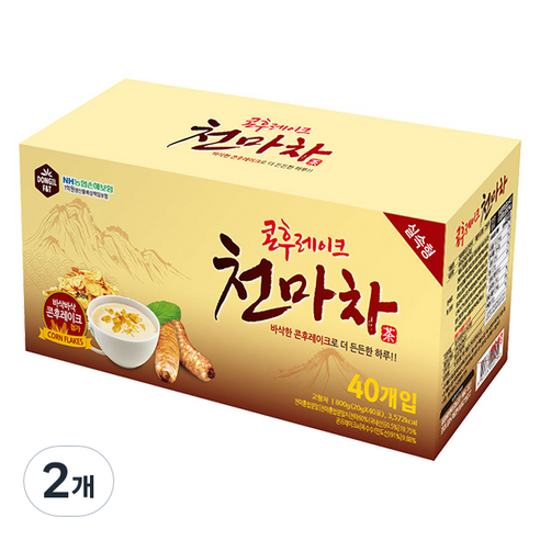 콘후레이크 천마차, 20g, 40개입, 2개