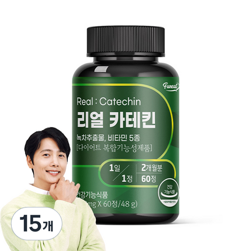 퍼니트 리얼 카테킨 800mg, 60정, 15개