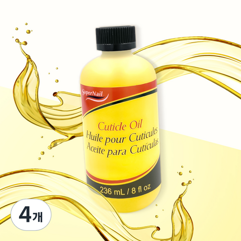 슈퍼네일 큐티클 오일 덕용, 236ml, 4개