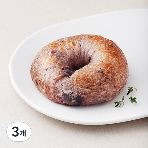 도제식빵 탕종 블루베리 베이글, 100g, 1개입, 3개
