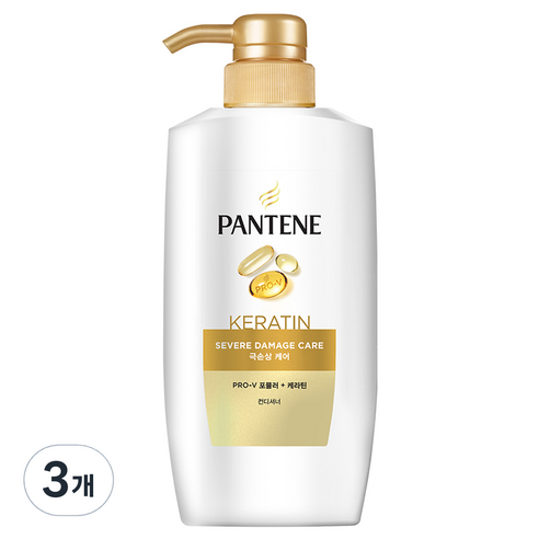 팬틴 케라틴 극손상케어 컨디셔너, 750ml, 3개