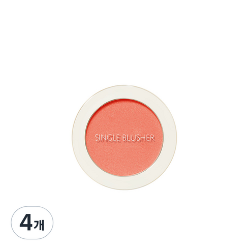 샘물 싱글 블러셔 5g, OR01 만다린 키스, 4개