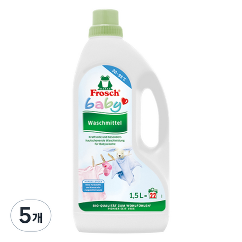 프로쉬 베이비 세탁세제, 1.5L, 5개