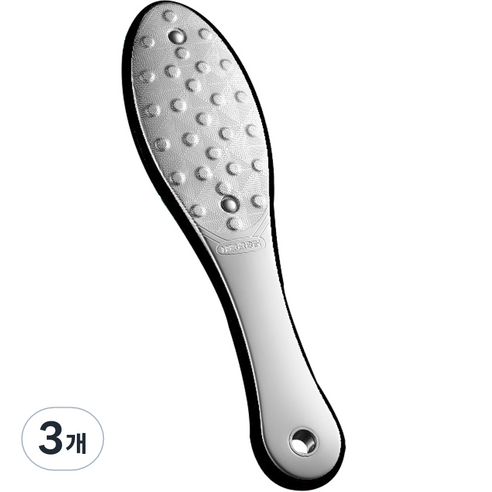브루이 철 양면 발각질 제거제 블랙, 1개입, 3개