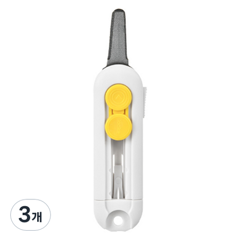 일상속반짝 자석 안전한 택배칼, 화이트, 3개