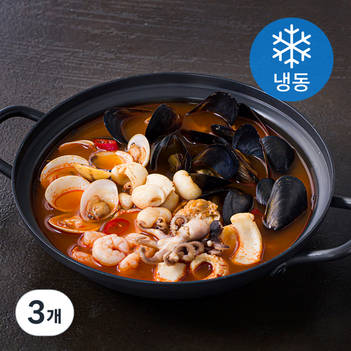 바다원 한입만 해물 짬뽕탕 씨키트 2~3인분 (냉동), 500g, 3개
