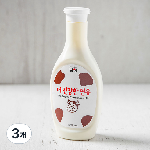 남양유업 더건강한 연유, 500g, 3개