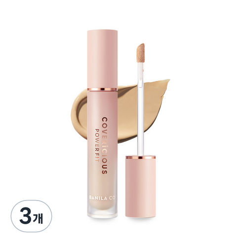 바닐라코 커버리셔스 파워 핏 컨실러 5.5g, 23호 피넛, 3개