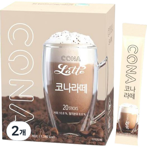 CONA 라떼 로스트 원두커피믹스, 13.5g, 20개입, 2개