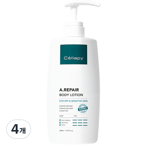 셀라피 에이리페어 바디로션, 340ml, 4개