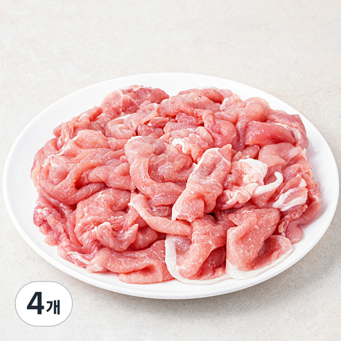 곰곰 뒷다리살 불고기용 (냉장), 600g, 4개