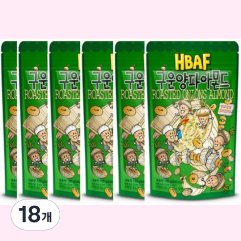 바프 구운양파 아몬드, 30g, 18개