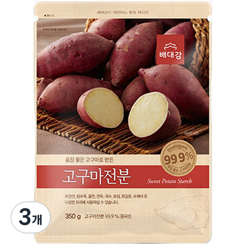 배대감 고구마전분, 350g, 3개