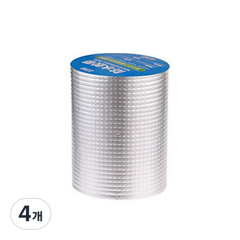 에스에스오토파츠 부틸 방수 보수 테이프 러버 10cm x 5m, 4개