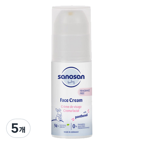 사노산 페이스 베이비 크림, 5개, 50ml