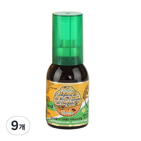 아피스브라질 그린 프로폴리스 스프레이, 30ml, 9개