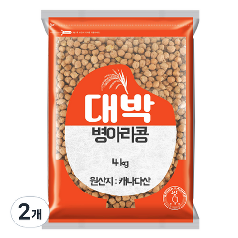 대박 병아리콩, 4kg, 2개