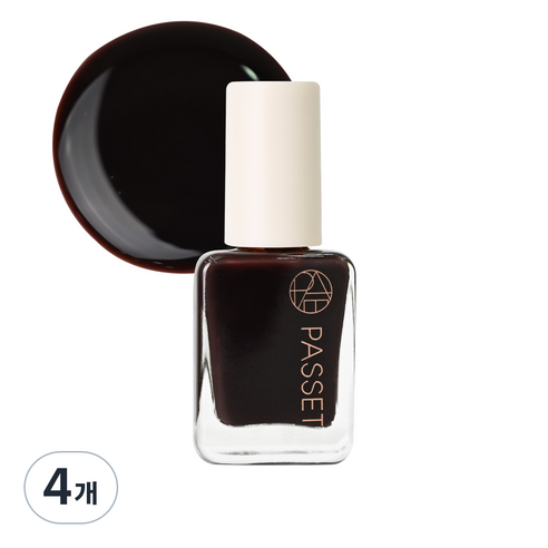 파셋 셀럽 네일컬러 폴리쉬 매니큐어 7ml, 24 초코브라운, 4개
