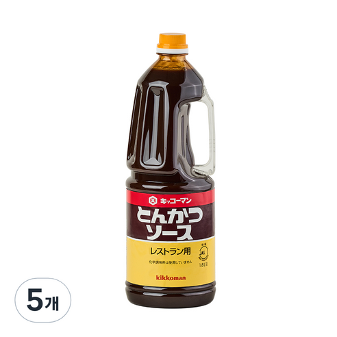 기꼬망 돈까스소스, 1.8L, 5개