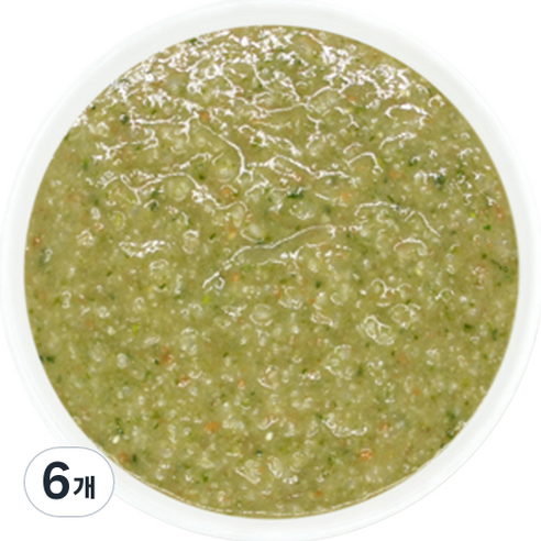 짱죽 유아용 실온이유식 초기 묽은죽 7개월부터, 한우시금치, 160g, 6개