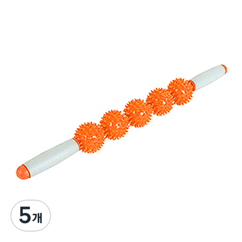 트로비스 마사지스틱, 5개, 오렌지