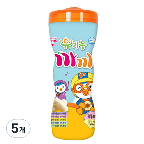 프로엠 맘스케어 유기농까까 곡물과자 40g, 곡물맛, 5개