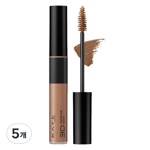 케이트 3D 아이브로우 컬러 Z 6.3g, BR-1 내추럴브라운, 5개