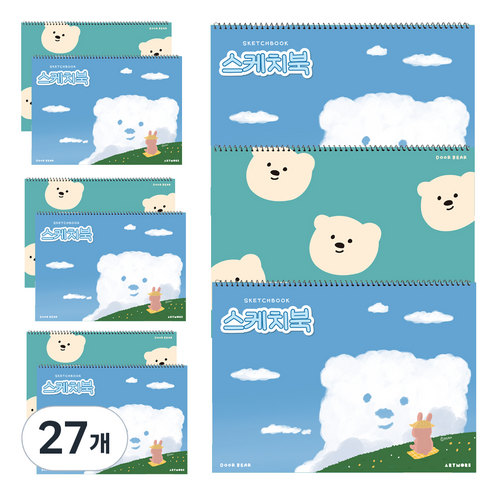 아트모아 뉴 스케치북, 345 x 248 mm, 30매, 27개