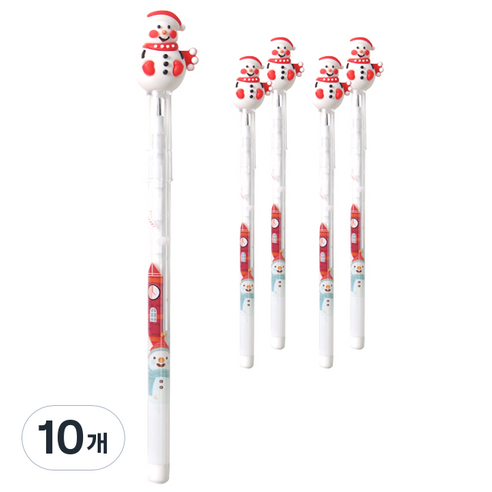크리스마스 카트리지 샤프 눈사람, 1.5mm, 10개
