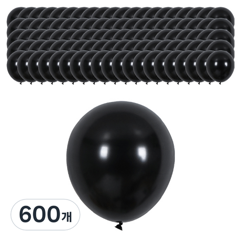 EUMES 이벤트 풍선 일반, 블랙, 600개