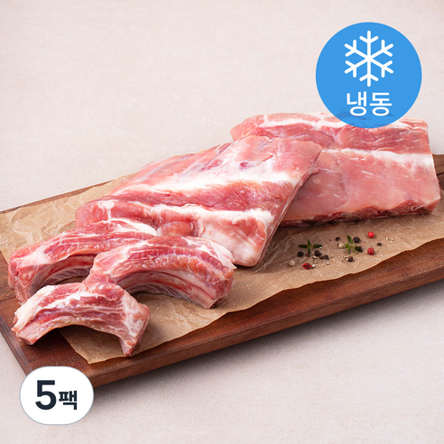 6다이닝 스페인산 돈등갈비 (냉동), 1.6kg, 5팩