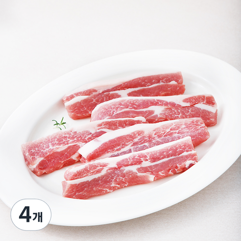 미트엔조이 멕시코산 등심덧살 구이용 (냉장), 300g, 4개