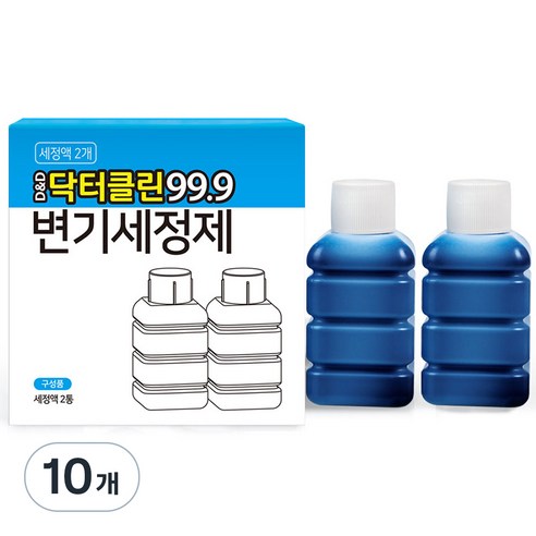 디앤디 닥터클린 99.9 리필용 변기세정액, 100ml, 4개