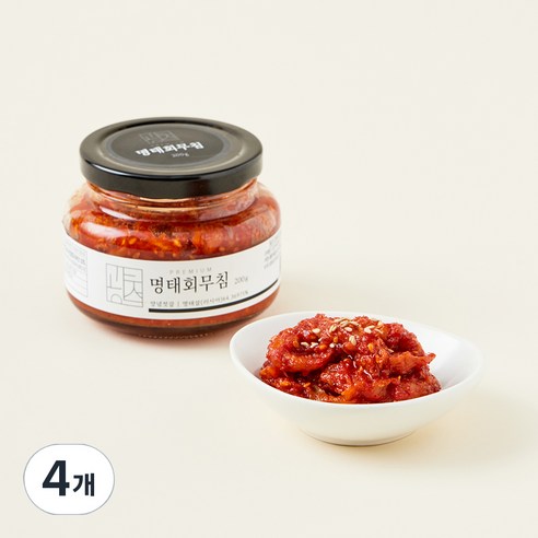 광천수산 명태 회 양념 무침, 200g, 4개