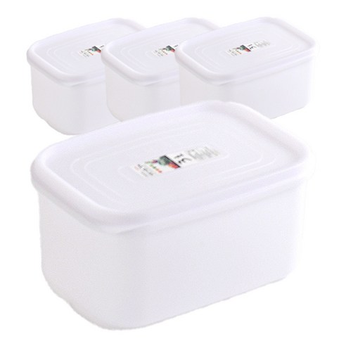 업소용 사각 탱크 백밀폐락 용기 3호, 3L, 4개