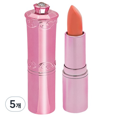 봉봉프렌즈 봉봉 컬러밤 어린이 립스틱 3.5g, 피치오렌지, 5개