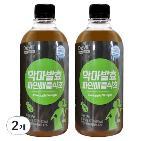 악마다이어트 악마발효 파인애플식초, 500ml, 2개