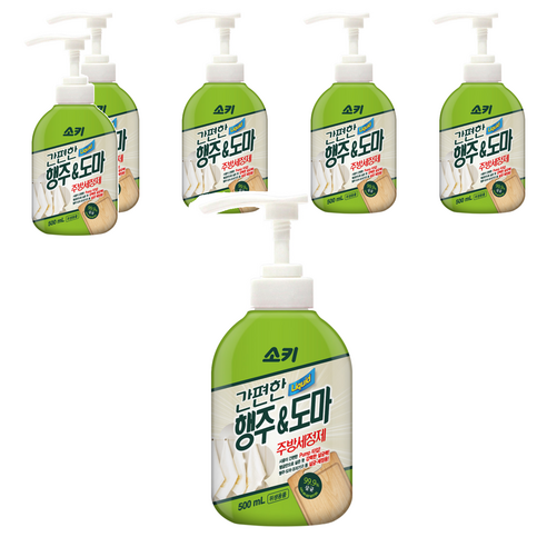 소키 간편한 행주 앤 도마 주방세정제, 500ml, 6개