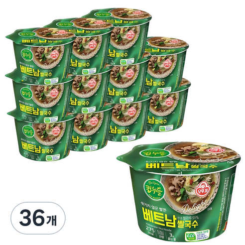 오뚜기 컵누들 베트남 쌀국수, 88.5g, 36개