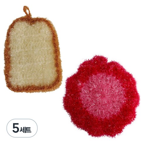 블루무역 아크릴수세미 랜덤발송, 2개, 5세트