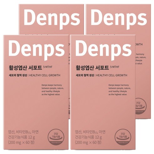 덴프스 활성엽산 서포트 12g, 4개