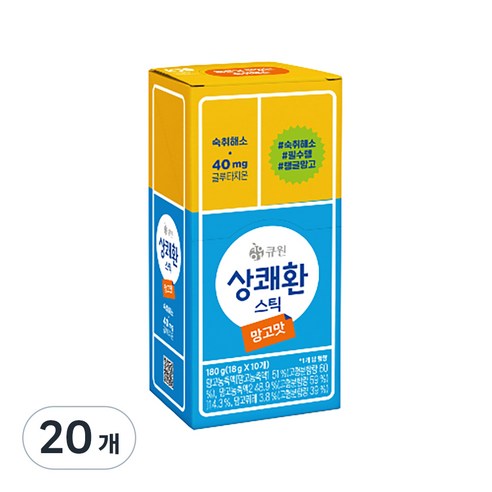 상쾌환 스틱 망고맛, 18g, 20개