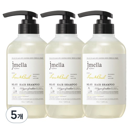 제이멜라 인 프랑스 라임 앤 바질 헤어 샴푸, 500ml, 15개