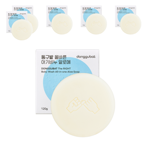 동구밭 올바른 아기비누 알로에, 100g, 6개