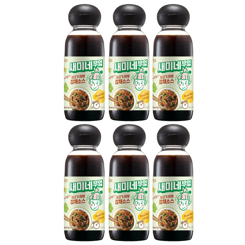 샘표 새미네부엌 쇠고기 야채 잡채소스, 6개, 300ml