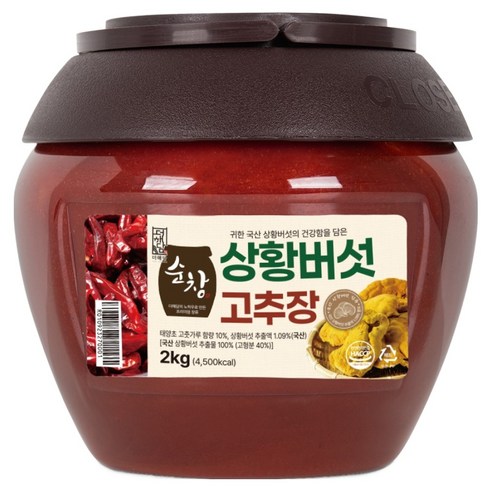 더해담 순창 상황버섯 고추장, 2kg, 1개