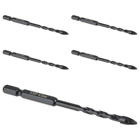 이엑스파워 4날 만능드릴비트 6.5mm EMD-65, 5개