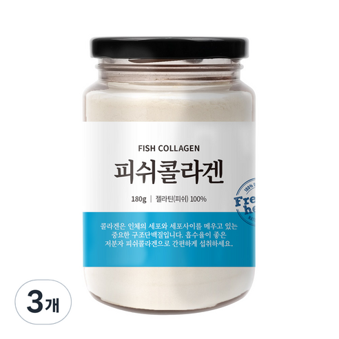 신선약초 저분자 피쉬콜라겐 가루, 180g, 3개