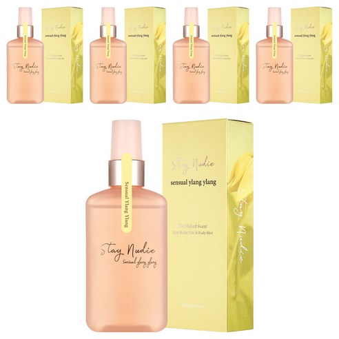 바디홀릭 스테이누디 헤어 앤 바디미스트 센슈얼 일랑일랑, 5개, 100ml